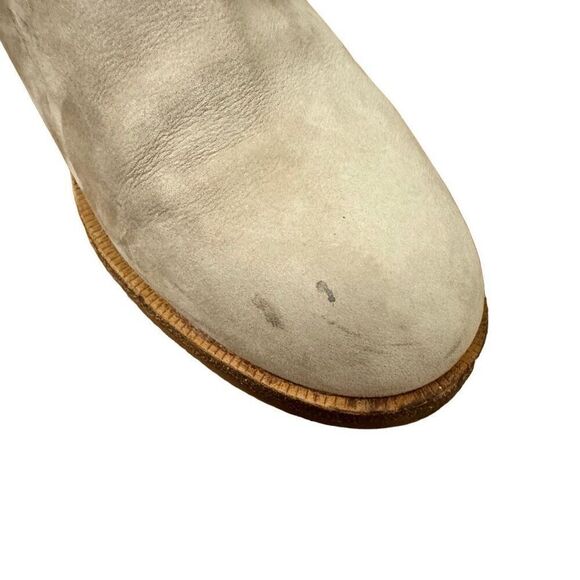 UGG Elora Sahara Nubuck Leather Ankle Boots Taupe Beige Tan Pull On Size 7 - Picture 6 of 8